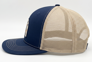 Gorra Trucker Personalizada de 6 Paneles con Malla y Cierre a Presión, Logotipo Bordado en Parche Tejido, Fabricante de Gorras Deportivas para Exteriores Injae Vinae - Product Image 3
