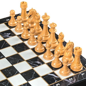 Jeu d'échecs international écologique haut de gamme avec plateau en bois pour enfants et adultes - Jeu de société de stratégie en résine - Product Image 2