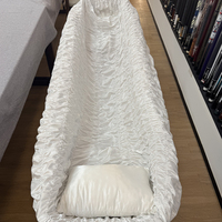 Revêtement de cercueil en satin de qualité supérieure, style européen, accessoires de décoration pour cercueil, pour adultes, intérieur de cercueil funéraire
