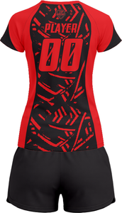 Tenue de volley-ball SpikeStorm Pro AeroSpike Elite, kit de volley-ball ThunderHit Premium, 100 % polyester, impression par sublimation intégrale - Product Image 3