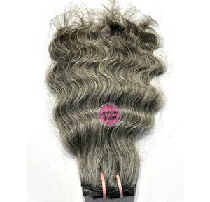 Meilleures extensions de cheveux vierges Remy gris, non traités, indiens, double trame, ondulation régulière, toutes couleurs, adaptées aux cheveux humains, 100g - Product Image 6