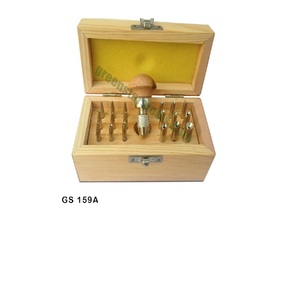 Juego de Punzones para Engastar con Bisel, 18 Piezas, Redondos, Herramienta para Hacer Joyas, Juego de Punzones de Acero con Caja de Madera | N.° de artículo GS-159A - Product Image 2