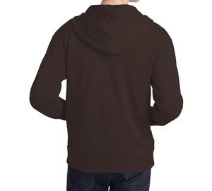 เสื้อสเวตเชิ้ตโอเวอร์ไซส์แบบสวมหัวสำหรับผู้ชาย ผ้าฝ้าย 100% หนัก 500 กรัม เสื้อฮู้ดดี้เปล่าเนื้อหนา พิมพ์ลายโลโก้ได้ตามต้องการ ทรงไหล่ตก - Product Image 5