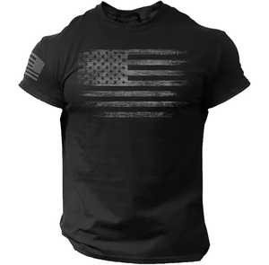 Camiseta de Manga Corta para Hombre, Cuello Redondo, con Patrón Geométrico y Logotipo Frontal, Corte Regular, Tejido de Punto Jersey, Antiencogimiento - Product Image 5