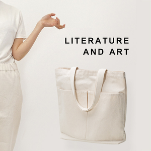 Sac en toile personnalisé écologique pour étudiants, idéal pour les cours de soutien scolaire, sac bandoulière imprimé sur mesure, vente en gros - Product Image 3