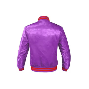 Chaqueta Bomber Vintage de Satén Transpirable, Hecha a Medida, de Alta Calidad, Unisex, con Logotipo Impreso en la Parte Delantera, Reversible, Precio al por Mayor - Product Image 2