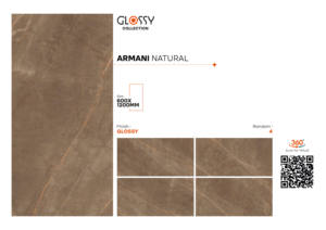 Carreaux de porcelaine vitrifiée polie émaillée de 600x1200 mm, épaisseur 8,5 mm, finition naturelle brillante Armani, qualité supérieure, résistants aux acides. - Product Image 2