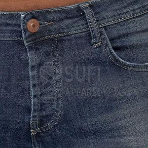 Jean décontracté pour homme haute performance, respirant, écologique, 100 % coton, coutures ergonomiques pour une mobilité accrue - Product Image 5