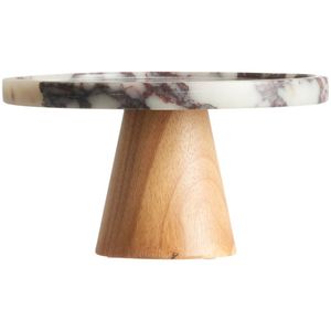 Trending Hand Carved Round Wooden Cake Stand for Tabletop Dessert Display Decor Hand carved round FOR SALE - Product Image 6