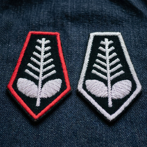 Custom Embroidered Lace <b>Collar</b> Badge with Anchor and Laurel Wreath Sew-On Fabric Patch for Uniform Garment Safety <b>Pin</b> - Product Image 5