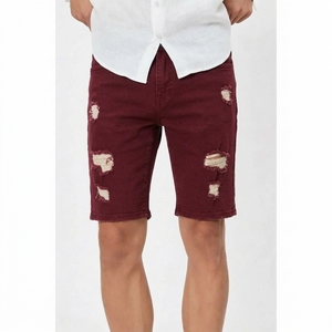 Shorts en jean personnalisés pour hommes, décontractés, en denim, longueur genou, en coton, vêtements d'été, fournisseur en gros - Product Image 1