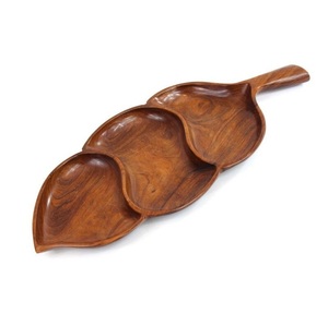 New Arrival Wooden Handmade Durable Quality Serving <b>Trays</b> Wooden Dips & <b>Chips</b> <b>Tray</b> Classical Serving <b>Tray</b> Custom Size Design - Product Image 2