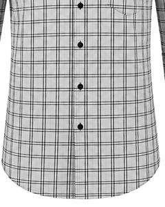Manufacturer <b>White</b> <b>Black</b> Plaid Men Casual Formal <b>Check</b> <b>Shirt</b> Long Sleeve Button Down Cotton Flannel Office Wear Custom <b>Shirt</b> Men - Product Image 6