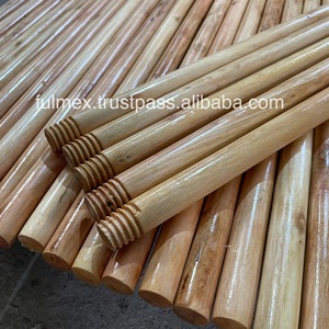 High Quality Vietnam Eucalyptus Wooden Broom Stick Portable Design Smooth PVC Broom Head Italia Thread Varnished Smooth Touch - Product Image 2