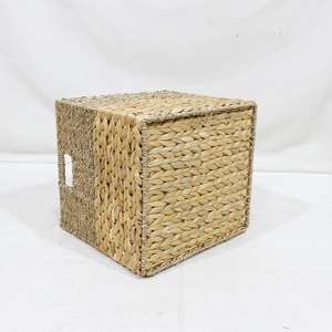 Best Choice Square Storage <b>Baskets</b> Water Hyacinth Living Room Multipurpose Collapsible Handwoven Organizers Laundry - Product Image 5