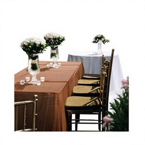 Nappe personnalisée moderne en coton de haute qualité teintée en brun massif couverture écologique pour les repas à la maison et un usage quotidien - Product Image 1