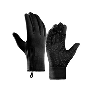 Gants de cyclisme en cuir unisexes à doigts entiers - Gants de VTT respirants avec absorption des chocs, sangle de poignet réglable, utilisation estivale - Product Image 1