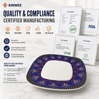 Vierkante keramische knoflookraspplaat met aangepast logo OEM ODM Private Label fabrikant leverancier groothandel bulk keuken cadeauartikelen