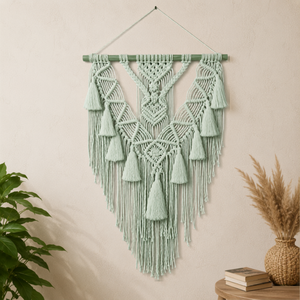 Tapiz de Pared Boho Lavable con Patrón Geométrico de Algodón Hecho a Mano, Decoración del Hogar de Alta Calidad, Tapiz de Pared de Tamaño Personalizado - Product Image 2
