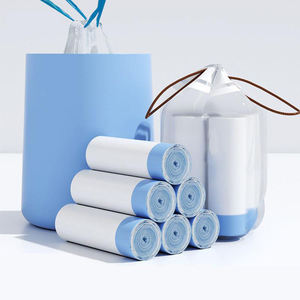 Sacs poubelles robustes à cordon de serrage parfumés 5 gallons, couleurs variées, 20 rouleaux plats scellés avec petit emballage, qualité supérieure du Vietnam - Product Image 6