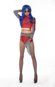 Tenue de Danse de Compétition à Manches Longues Imprimée en Gros, Uniforme de Performance Personnalisé, Tenues de Pom-pom Girls 100% Polyester - Product Image 6