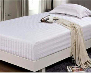 Parure de lit d'hôtel blanc pur 100 % coton, douce, respirante, haute densité de fils, ensemble de literie de luxe pour hôtels, complexes hôteliers et usage hôtelier - Product Image 4