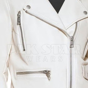 Custom Women's Leather Jacket-Breathable Windproof Zipper Closure Custom Colors Logo Winter Ready Wholesale - Product Image 5