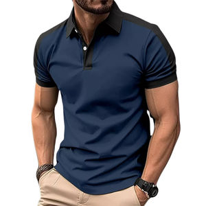 Camiseta Polo Personalizada para Hombre, Negra, de Algodón, Deportiva, Formal, de Negocios, Tallas Grandes, de Secado Rápido - Product Image 6
