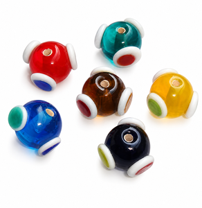 Wholesale Handmade Multi Color <b>Crystal</b> Lampwork Glass <b>Beads</b> Flower Design Loose <b>Beads</b> for Jewelry Making <b>Bracelet</b> Necklace DIY - Product Image 1
