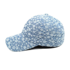 Gorra de Béisbol Unisex de Mezclilla a Cuadros Azules, 6 Paneles, Visera Ajustable, Gorra Casual de Primavera/Verano, Talla Adulto - Product Image 1