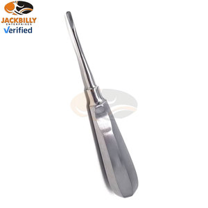 Élévateurs dentaires droits JACKBILLY pour extraction, élévateur de pointe radiculaire, élévateur à gouge, manche creux 4 mm, acier inoxydable allemand - Product Image 2