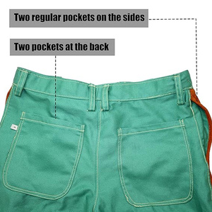 Pantalones de Soldadura de Cuero Vacuno de Primera Calidad, Resistentes al Fuego, para Trabajo Pesado y Bomberos, 500-1000C - Product Image 4