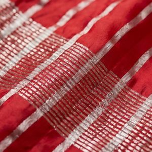 Royal <b>Red</b> Chanderi Pure Silk <b>Saree</b> for Ladies Soft Ethnic Print Festival & Party Wear - Product Image 4