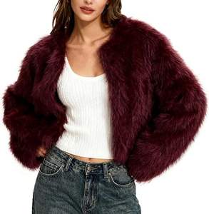 Abrigo de lana estilo trench con cuello grande de piel de zorro, de lujo y a la moda, para invierno. Venta directa de fábrica, alta calidad, tendencia de moda. - Product Image 1