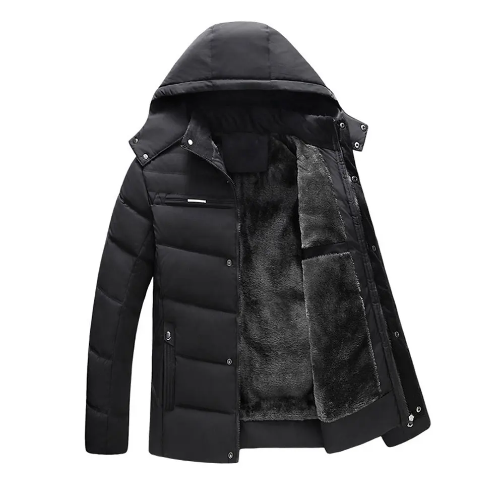 2022 custom fur jackets for men winter outdoor down jacket windproof winter puffer jacket men