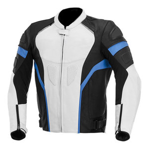 Chaqueta de Motociclismo para Hombre, Unisex, de Cuero, Manga Larga, Clásica, Resistente, Personalizable - Product Image 4