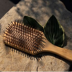 Premium Bamboo Paddle Hair <b>Brush</b> Wooden Hair <b>Brush</b> Natural Detangling <b>Brush</b> <b>Scalp</b> Massage Hair Care OEM Supplier - Product Image 6