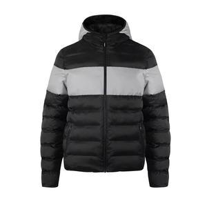 Custom Private Label Men's Puffer <b>Jacket</b> with Stand Collar and <b>Winter</b> Pocket High Street Style Personalized Logo - Product Image 3
