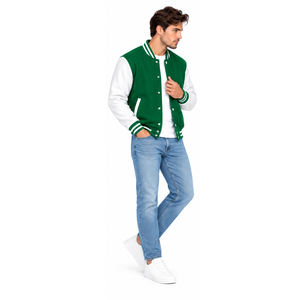 Veste universitaire tendance pour hommes et femmes, veste de baseball personnalisée brodée, style Letterman, vente en gros, fournisseur OEM ODM de vestes universitaires - Product Image 5