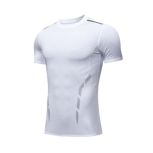 Camisetas de Compresión para Hombre de Alta Calidad, Impresas, Transpirables, Antibacterianas, de Spandex/Poliéster, para Entrenamiento al Aire Libre, Gimnasio, Personalizables - Product Image 3