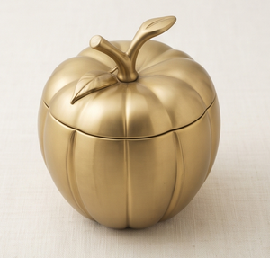Elegante Contenedor Redondo Segmentado de Aluminio Dorado para Frutos Secos, Caja de Almacenamiento de Dátiles de Lujo con Asa de Hoja, Lata Decorativa para Regalo - Product Image 5
