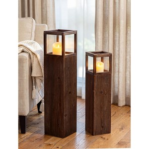 Porte-bougies en bois de teck recyclé, fabrication sur mesure, vente en gros |   Aqdus Saleem Inde - Product Image 2