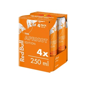 Red Bull édition Abricot Goût Original Boisson Énergisante Mondiale 24 x 250 ml / Partout dans le Monde - Product Image 3