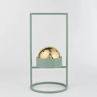 Brûleur d'encens moderne en métal avec dôme en laiton, porte-encens minimaliste nordique pour la maison, le bureau, la méditation, la décoration, le majlis