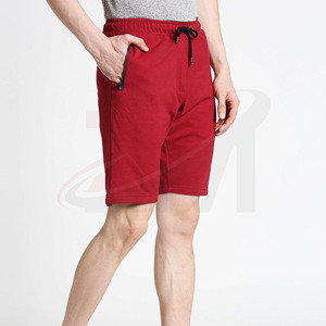 Pantalones Cortos Rojos de Algodón para Hombre, Suaves, Transpirables, Cómodos para el Verano, Ligeros, de Punto, con Logotipo de Marca Personalizado - Product Image 4
