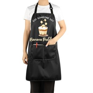 Cadeau pour les amateurs de pudding à la banane : Tablier avec poches pour les amateurs de desserts, cadeau de cuisine - Product Image 2