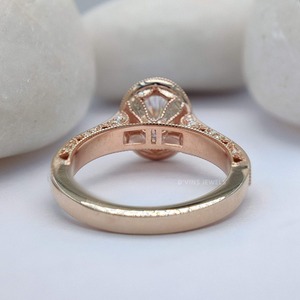 เครื่องประดับเงินแท้ 925 สไตล์คลาสสิกทันสมัย ได้รับการรับรองจาก GIA เหมาะสำหรับงานแต่งงาน งานหมั้น งานเลี้ยง ของขวัญ ประดับเพชรทรงรีขนาดใหญ่ 8 กะรัต - Product Image 3