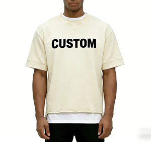 Camiseta Extra Grande para Hombre, 180GSM, 100% Algodón, con Bajo sin Rematar, Impresión Personalizada - Product Image 3
