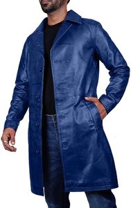 <b>Men's</b> Genuine Factory Leather Custom Made Long Polyester Weatherproof Outdoor Breathable Coats - Product Image 4