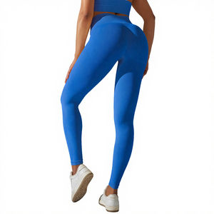 Legging de sport compressif pour femme, taille haute, imprimé léopard, longueur genou, en coton et fibre de bambou respirants, personnalisé - Product Image 4